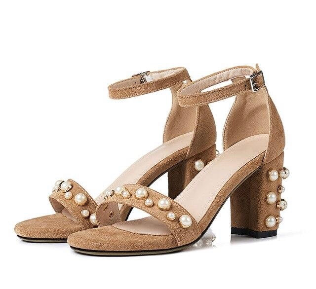 I’m Dreaming of Some Pearl Studded Suede 👠