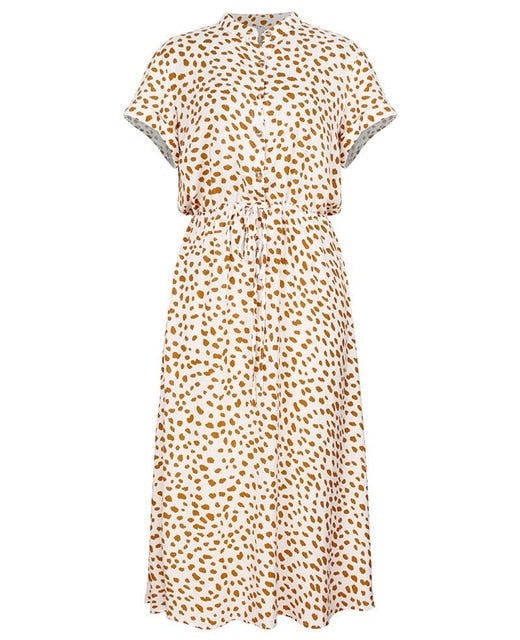 Julianne Leopard Shirt Dress