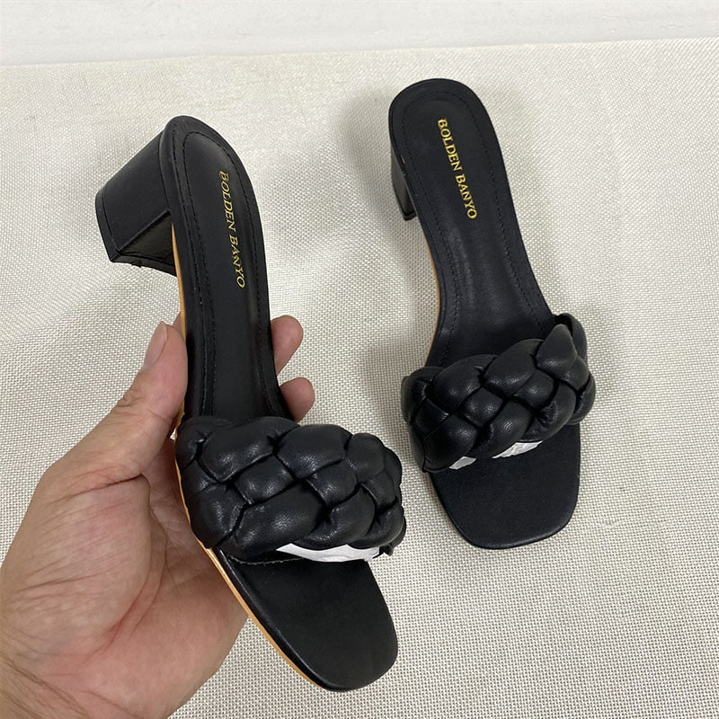 Alexandria Quilted Slide Sandals