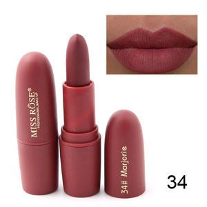 Matte Dark Brick Red Lipstick
