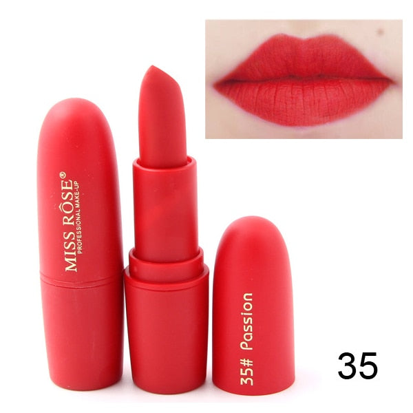 Matte Red-Orange Lipstick