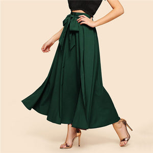 Natalie Gorgeous Green Elegant Skirt